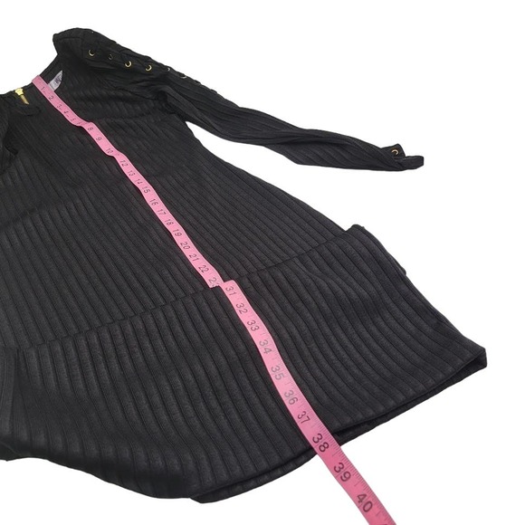 Jennifer Lopez Midnight Romance Lace Up Sleeve Dress Sz 4 - Picture 11 of 12